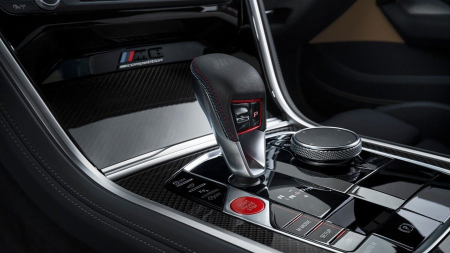 BMW gear selector and Start/Stop Engine button